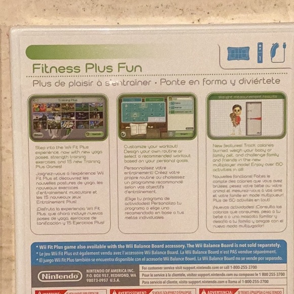 Wii Fit Plus Nintendo Wii Game & My Fitness Coach & Fitness Journal New - Picture 6 of 6